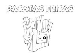 Patatas Fritas Para Colorear