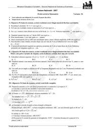 Subiecte evaluare nationala 2007 romana clasa 8. 100 Variante Oficiale Edu Testare Nationala 2007 Matematica Cu Rezolvari En Capacitate Jitaruionelblog Pregatire Bac Si Evaluarea Nationala 2021 La Matematica Si Alte Materii Materiale Lectii Formule Exercitii Rezolvate Matematica Gimnaziu