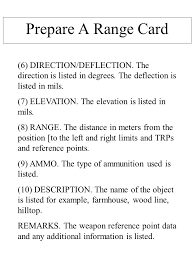 Making a range card for the rifleman. Instructor Ssg Ronald W Hoskins Ppt Download