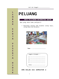 Maybe you would like to learn more about one of these? Lkpd Peluang Pdf