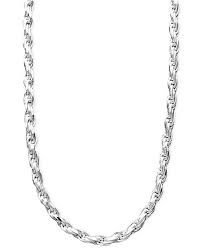 sterling silver necklace 16 24 diamond cut rope chain