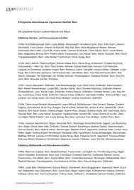 Google maps, bing maps, openstreetmap, youmappy. Erfolgreiche Abschlusse Am Gymnasium Neufeld Bern Wir