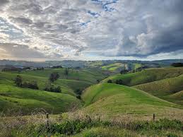 Beautiful rolling hills of South Gippsland, Victoria,Australia.