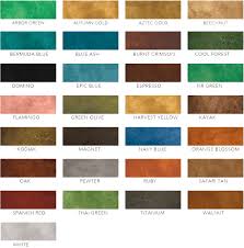 Concrete Stain Color Chart Eco Stain Annex Concrete