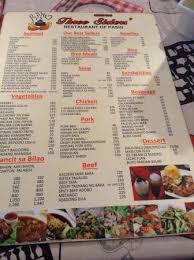 Menu of service reform is right for the time, place, and. Menu Picture Of Three Sisters Restaurant Pasig Tripadvisor