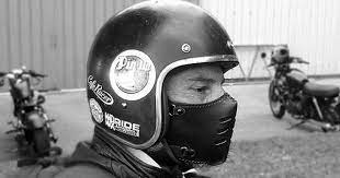 Biker Mask Flat 70 Black Motorcycle Mask Leather Mask Cafe Etsy Motorcycle Mask Leather Mask Leather Face Mask