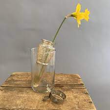 Antique Car Vase Bud Vase Wall Vase Auto Vase Yellow Orange Bracket Antique Auto Car Enthusiast Bouquet Holder Wedding Bo Bud Vases Wall Vase Car Vase