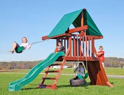 The cedar naturally resists bugs,. Backyard Playsets For Family Fun Get A Custom Playset Today