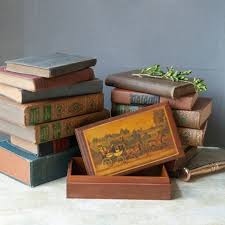 Vtg Wooden Box With Carriage Ride Scene By Roostersnestvintage Decoracion De Unas