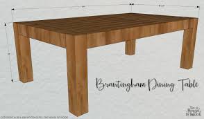 Plans to build this small kitchen trestle table and nesting benches. Diy Chunky Modern Dining Table