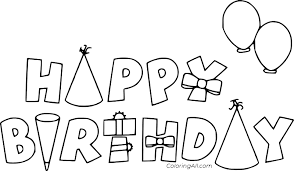 Perfect for birthday party crafts, classroom or home activities. Happy Birthday Coloring Pages Coloringall