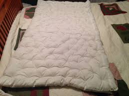 Finished Crib Mattress Topper With Eco Wool Batting And Org Hemp Cotton Cover Took About 4 Hours And Cost A Crib Mattress Topper Cotton Clouds Mattress Topper