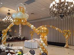 A Grand Champagne Entrance For A 50th Anniversary Party 50th Anniversary Party Anniversary Parties 50th Wedding