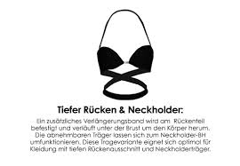 Für einen extra tiefen rückenausschnitt. Bh Tragevarianten Carlmarie