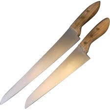 Molybdenum Vanadium Steel Knives Japan Pair Knife Bread Knife Vintage Kitchenware