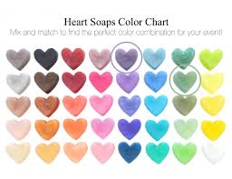 Purple And Celadon Green Heart Soap Favors