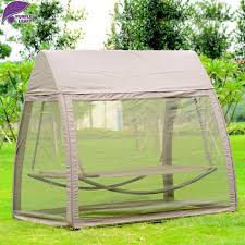 Purpleleaf Patio De Lazer Cadeira De Balanco Do Jardim Ao Ar Livre Dormir Bed Hammock Com Gaze E Copa Garden Swing Swing Chair Outdoor Patio