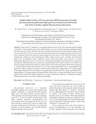 Pdf Antimicrobial Activity Of Persea Americana Mill Lauraceae Avocado And Gymnosperma Glutinosum Spreng Less Asteraceae Leaf Extracts And Active Fractions Against Mycobacterium Tuberculosis