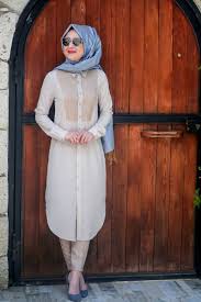 Bej Tesettur Yazlik Tunik Modelleri Tunik Moda Bej