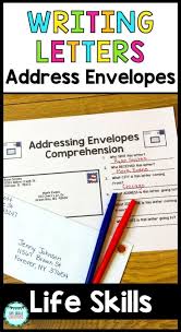 Life Skills Reading And Writing Addressing Envelopes Post Office Unit 2 In 2020 Life Skills Special Education Teaching Life Skills Life Skills Lessons