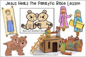 Polar bear try to help baby wolf. Bear One Another S Burdens Bible Crafts Kids Can Make