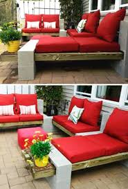 Braucht Ihr Eine Nicht Zu Teure Sitzbank Oder Regale Fur Den Garten Mit Diesen Ideen Konnt Ihr Sie Selber Bauen Diy Terrasse Hinterhofideen Betonblock Garten