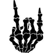 Image Result For Rock On Skeleton Hand Skull Silhouette Hand Silhouette Skeleton Silhouette