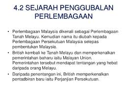 Untuk tugas penggubalan perlembagaan, kerajaan british telah dalam proses rundingcara itu, satu memorandum daripada parti perikatan telah mendapat keutamaan. Bab 4 Perlembagaan Malaysia