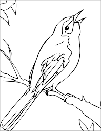 Download this adorable dog printable to delight your child. Florida Mockingbird Coloring Page Coloringbay
