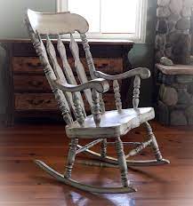 Oversized Large Rocking Chair From Reincarnated With Love Shabby Chic Rocker Painted Painted Rocking Chairs White Rocking Chairs Vintage Rocking Chair Large armrests and spacious seating make room for spacious bottoms, rocking capabilities, this chair resonates with comfort and relaxation.