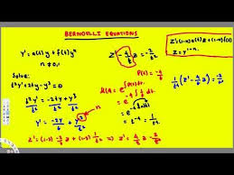 Bernoulli Equation For Differential Equations 1 Differential Equations Differential Equations Equations Math