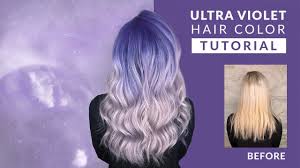 Can you use purple shampoo soon after i use my purple only once a week otherwise my hair could possibly go purple and that would be a problem because the shampoo i guess is very. Ultra Violet Hair Color Melt Trend Tutorial Youtube