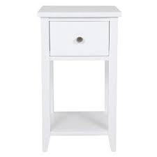 Oslo Bedside Table Simple White Bedside Table Furniture Tall End Tables