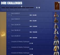 Fortnite Dire Challenge Skin Review Leveling Guide