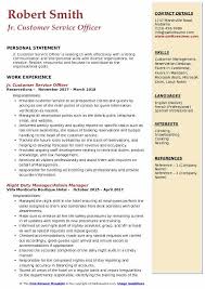 customer service officer resume samples