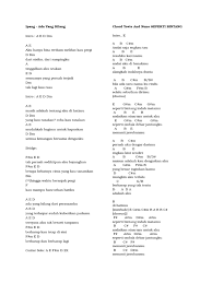 refrain d e c#m aku lelah lelah ku terbiasa f#m bm e sakit ku terbiasa,. Chord Lagu