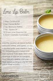 Easy Diy Recipe For Lime Lip Balm Create Your Own Natural Organic Lip Balm Using Lime Essential Oil Coconut Oil Organic Lip Balm Lime Essential Oil The Balm