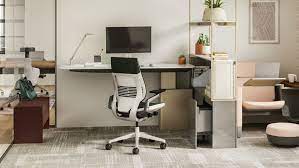 Medium cherry vaneer consists of: Gesture Ergonomic Office Desk Chair Steelcase