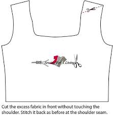 How To Make A Neckline Smaller Or Bigger Sewing For A Living Altering Clothes Sewing Alterations Diy Sewing Pattern