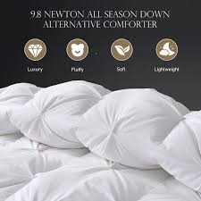 Amazon.com: 9.8 Newton King Size (102" x 90") Size Comforter Lightweight  Down Alternative 3pc Duvet Insert/comfoter & Pillows, 100% Cotton Fabric  750+ ...