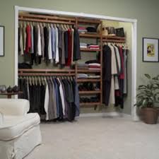 John Louis Home Standard Closet System In Maple Or Mahogany Modern Closet Designs Wood Closet Systems Closet Design
