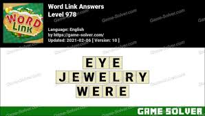 Link word is a fun puzzle that will get your brain thinking! Word Link Level 978 Answers Game Solver
