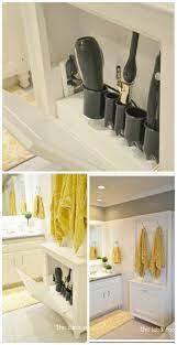 The vanity's unique shape and monochromatic look add sophistication and texture to the room. 30 Brilliant Bathroom Organization And Storage Diy Solutions Diy Crafts