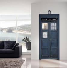 Porte Vignette Police Box Vinyle Autocollant Affiche Murale Doctor Who Tardis Television Programme Photo Porte Envelop Doctor Who Tardis Parement Mural Tardis
