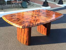 Customers can visit the online marketplace to buy premium quality exotic dining room set that match their preferences. Exotic Zebrawood Dining Or Conference Table By Leon Rosen For Pace At 1stdibs