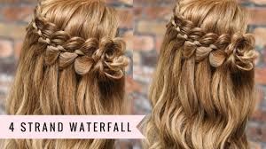 Maybe you would like to learn more about one of these? Four Strand Waterfall Braid By Sweethearts Hair Youtube