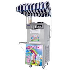 Countertop soft ice cream machine, low cost, high profit. Soft Serve Ice Cream Machine 2700w Icm G33 2x13l Protelex