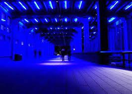 Large Rooms Lit By Black Lights Make Great Party Rooms Lightingdesign Black Light Bulbs Blue Aesthetic Light Backdrop