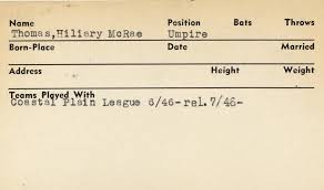 The TH Directory of Sporting News Umpire Cards