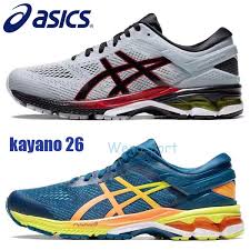 2019 Designer Asics Gel Kayano 26 Men Running Shoes Top Quality Dark Grey Blue Training Shoes Sport Cushion Sneakers Size 40 5 45 From Wegosport